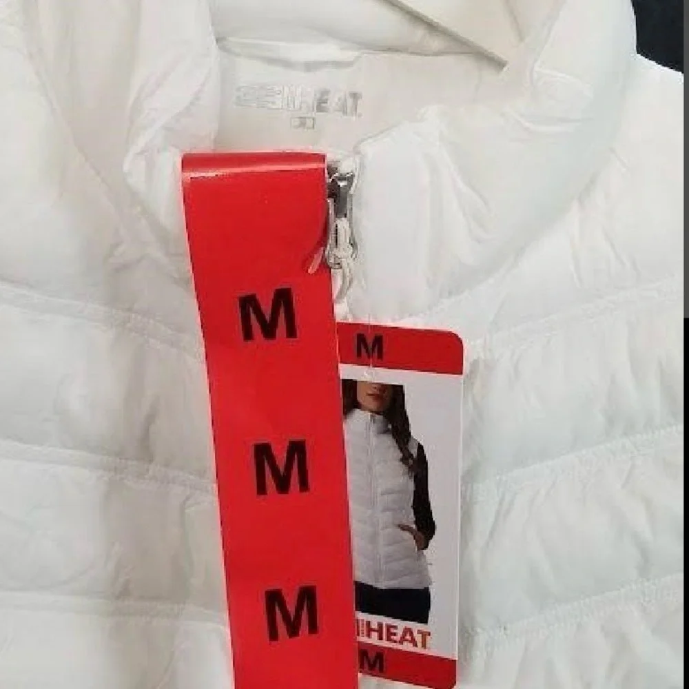 32 Degree Heat White Puffer Vest NWT - Picture 2 of 3